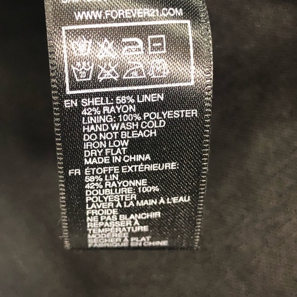 3/$10 NEW Forever 21 Linen Blend Strapless Dress SZ M - Picture 7 of 8